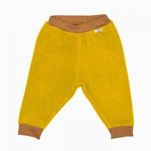 Pantaloni copii fleece mustar